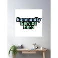 thumbnail image 2 of Community Service Hero Poster Wall Art, Modern Wall Decor, 16x16 UNFRAMED, 2 of 3