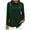 Green, variant on Sexlip Womens Mock Neck Blouse Long Sleeve Button Detail Design Soft Fabric Relaxed Silhouette for Daily Wear Red XL