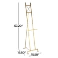 thumbnail image 4 of DecMode Modern Elegant Retractable Large Free-Standing Iron Easel in Gold, 17"L x 15"W x 57"H, 4 of 14