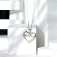 thumbnail image 6 of Rosec Jewels Lab Grown Diamond Heart and Infinity Necklace for Valentines Day, with Chain - EF-VS Quality Certified, 925 Sterling Silver, 6 of 8