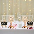 thumbnail image 2 of Candelabros de cristal dorado, juego de 2 velas cilíndricas de metal de 20 cm de alto, lujosos adornos para candelabros para centros de mesa de bodas y salas de estar de Navidad (pequeños), 2 of 5