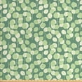 thumbnail image 1 of Leaves Upholstery Fabric by the Yard, Repetitive Abstract Circular Motif Leaf in Nature Tones Illustration, Decorative Fabric for DIY and Home Accents, Laurel Green Pale Green by Ambesonne, 1 of 4