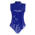thumbnail image 3 of Mono clubwear de charol azul, mono de húmedo, mono general, mono clubwear XXXXL Colcomx Body de fiesta para mujer, 3 of 8