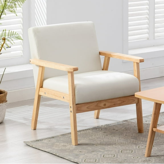 CoSoTower Beige Linen Fabric Chair