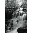 thumbnail image 2 of Moore, Brian 11x14 White Modern Wood Framed Museum Art Print Titled - BW Falls in the Forest III, 2 of 4