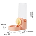 thumbnail image 3 of Hanging Pet Water Dispenser for Cage Automatic Gravity Water Bottle for Dogs Cats Small Animals No Drip Daisy Design Hydration Station for Wire Crate Kennel Pink, 3 of 7