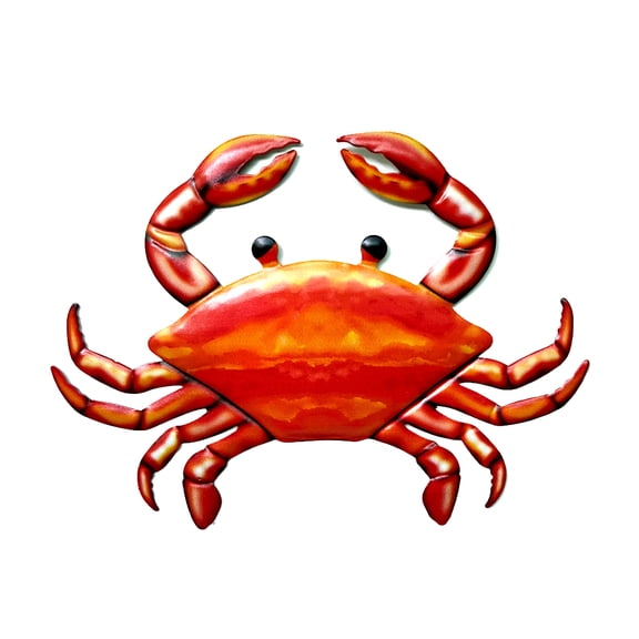 AOOOWER Metal Crab Wall Decor Nautical Hanging Art Decorative Sculpture for Home Pool