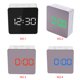 thumbnail image 2 of Kenally 4 colores TS-S70 espejo multifuncional LED Digital espejo cuadrado reloj con temperatura reloj despertador Digital moderno Artesanía No.02 Kenally GJ4346-02B, 2 of 6