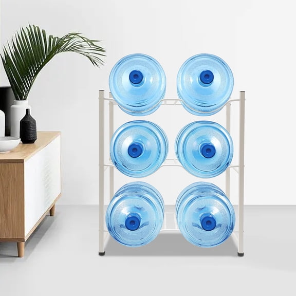 3 Tiers 5 Gallon Water Jug Holder Water Bottle Storage Rack Stand Save Space for Home Practice, Instrument Shop, Entertainment Room