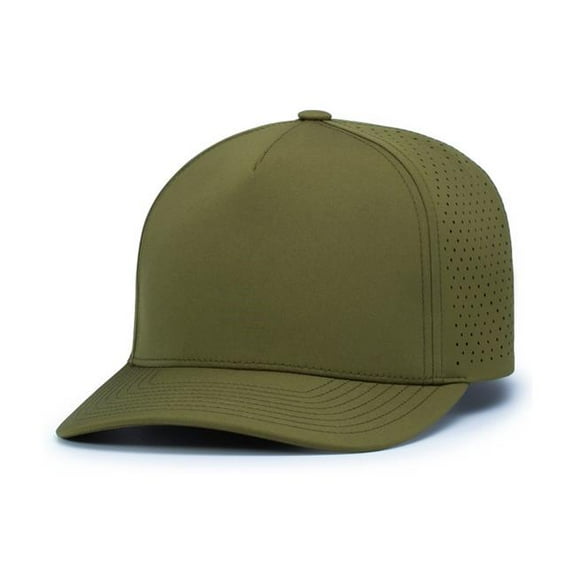 Pacific Headwear  Weekender Perforated Snapback Cap, Moss Green - One Size