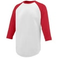 thumbnail image 2 of Augusta 1505A Nova Jersey - White & Red- Large, 2 of 2
