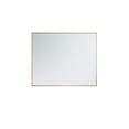 thumbnail image 4 of Metal frame rectangle mirror 30 inch in Brass, 4 of 7