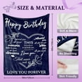 thumbnail image 4 of Birthday Gifts for Women, Birthday Gifts for Women Friendship, Unique Happy Birthday Gifts for Her Mom Grandma Wife, Best Birthday Gift Ideas, Happy Birthday Decorations Throw Blanket 50"x60"(Green), 4 of 5