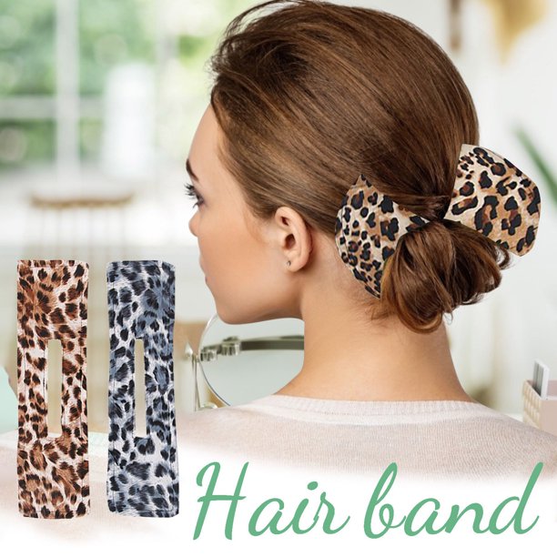 Fiudx Accesorios para El Cabello Franceses, Diademas Ligeras con Estampado de Donuts, Tela Suave y Cómoda, Fáciles de Lavar y Transportar, Ideales para Salidas Deportivas y Fiestas, Accesorios Elegan