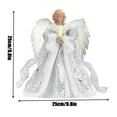 thumbnail image 2 of Adorno para árbol de Navidad con forma de ángel, adorno para árbol de Navidad, colgante de ángel, estatua delicada de ángel, adorno para árbol, 2 of 5