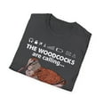 thumbnail image 4 of The Woodcocks Are Calling Bird Watcher Novelty Unisex Softstyle T-Shirt, 4 of 4