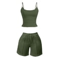 thumbnail image 7 of Sexlip Womens Flared Pants All Season wide waistband straight leg soft cotton athletic wear breathable for summer outing Green XXL, 7 of 7