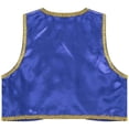 thumbnail image 4 of Linjinx Kids Boys Arabian Prince Outfits Street Rat Suits Sleeveless Vest Top with Pants 2 Piece Royal Blue 14, 4 of 6