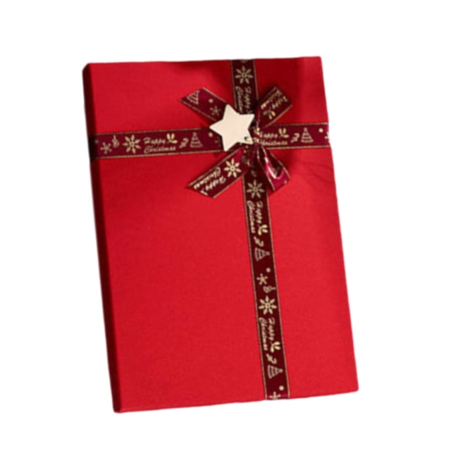Caja de regalo Cateissary de papel roja con cubierta de cielo y tierra 28*20*9cm