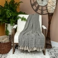 thumbnail image 3 of Parkland Collection  52 x 67 in. Sasha Casual Woven Handloom Throw - Beige, 3 of 6