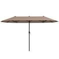 thumbnail image 1 of Costway 13 FT Large Patio Umbrella Outdoor Double-Sided Table Market Umbrella for Garden Brown, 1 of 10