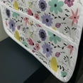 thumbnail image 3 of Floral Microwave Oven Cover, Creative Hand-drawn Different Blossom Motifs Lively Meadow Spring Field Themed Art, Water Resistant Organizer with Pockets for Kitchen, 36" x 12", Multicolor, by Ambesonne, 3 of 4