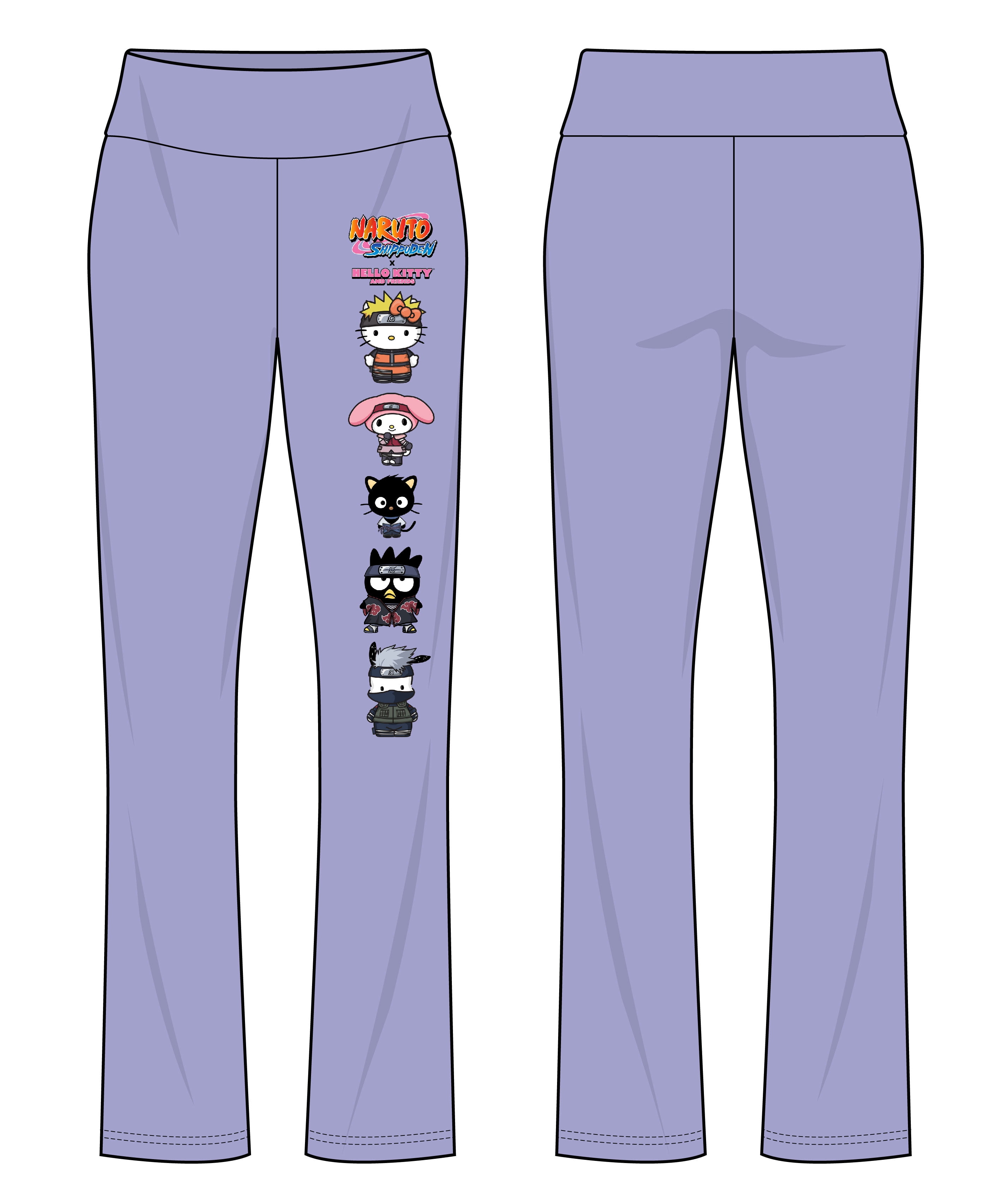 Hello Kitty and Naruto Juniors' Graphic Yoga Pants