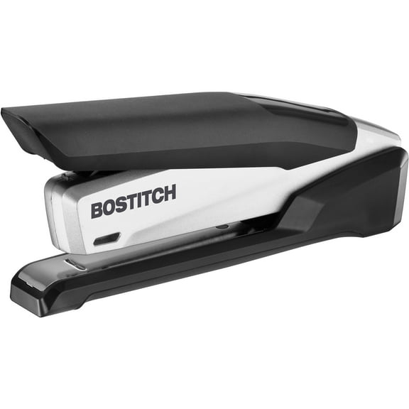 Inpower Spring-Powered Premium Desktop Stapler, 28-Sheet Capacity, Black/silver | Bundle of 5 Each