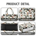 thumbnail image 4 of Large Capacity Tote Bag,Brown Mushroom Plant White Pattern Handbag Fashion Luxury Tote Bag,15.7"x13"x 5.1" Inches,Laptop Compatible, 4 of 6