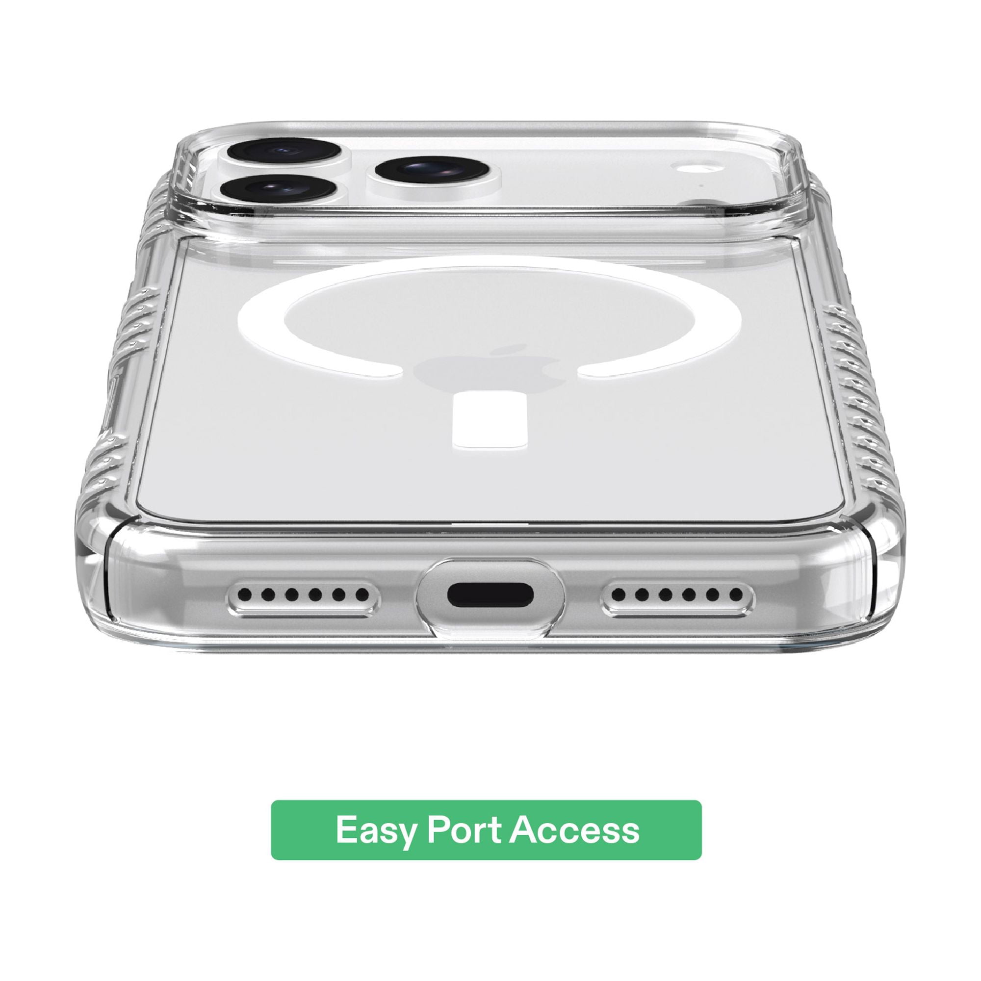 onn Protective Gel Phone Case for iPhone 18 Pro Max / 17 Pro Max, MagSafe Compatible - Clear