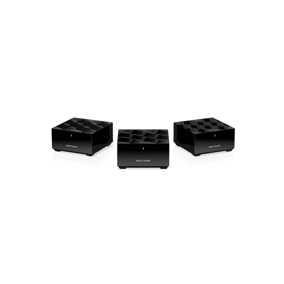 NETGEAR - Nighthawk AX3000 Dual-Band Mesh Wi-Fi System (3-pack) - Black