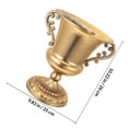 thumbnail image 2 of unbranded Florero Retro De Metal Dorado Con Europeo Para De Hogar, 2 of 6