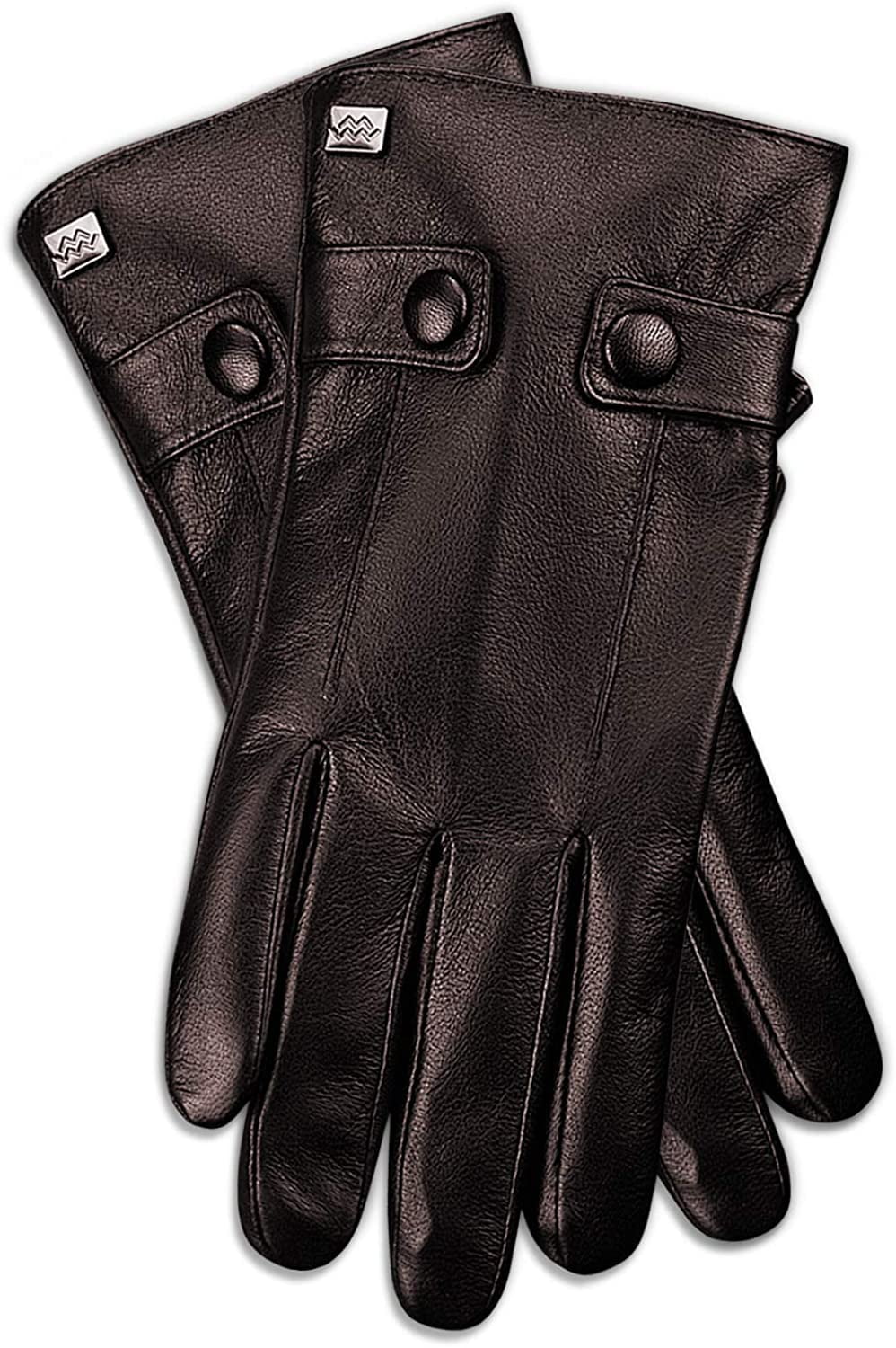 Luxury Dress Leather Winter Gloves Texting Touchscreen Waterproof Fleece Liner 