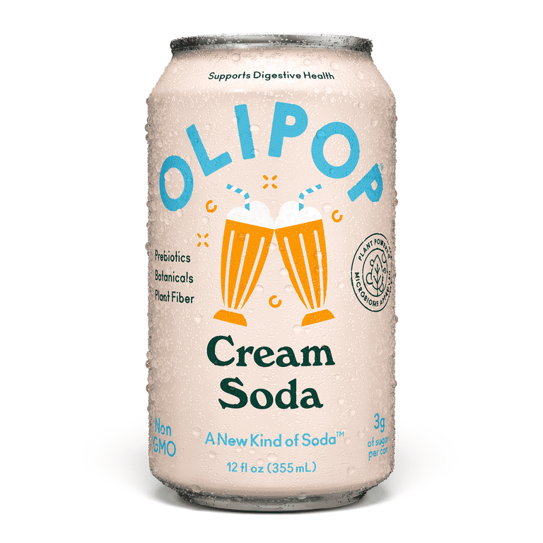 Olipop Cream Soda Prebiotic Soda, 12 fl oz, 12 Pack photo 5