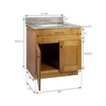 thumbnail image 6 of Design House Brookings Ready to Assemble Vanity With Kashmir White Top in Modern Birch, 31-Inch, 6 of 25