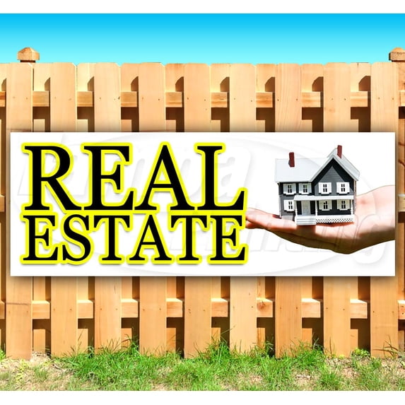 Real Estate 13 oz Vinyl Banner With Metal Grommets