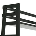 thumbnail image 4 of Acadian 63 inch x 30 inch Solid Wood Transitional Ladder Shelf Bookcase in Black, 4 of 9