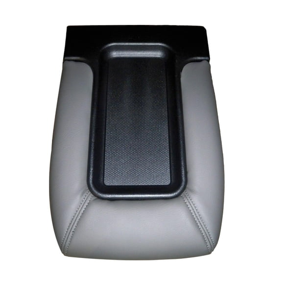 19127364 Cubierta de la caja del pasamanos de la consola central para Chevy Silverado 99-07, de cuero Gris claro