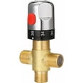 thumbnail image 4 of Mitigeur thermostatic réglable de salle de bains mitigeur d'eau en laiton vanne de contr?le de température de mélange d'eau chaude/froide - Type 3, 4 of 5