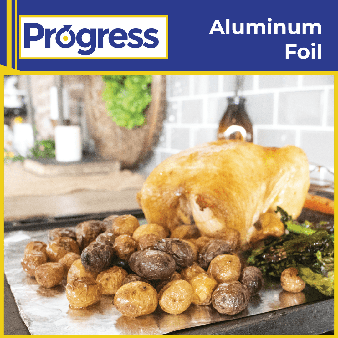Progress Aluminum Foil Rolls, 75 Sq Ft, 24 Count, 24 Pack/Case