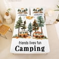 thumbnail image 5 of Erosebridal Retro Camper RV Print Bed Sheets,Happy Camping Theme King Sheets For Camping Lover 4 Pieces, 5 of 6