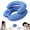 Blue, variant on Gray Inflatable Travel Neck Pillow - Double-Layer Press-to-Inflate Air Pillow for Headrest, Sleep on Plane, Car, Office, Camping