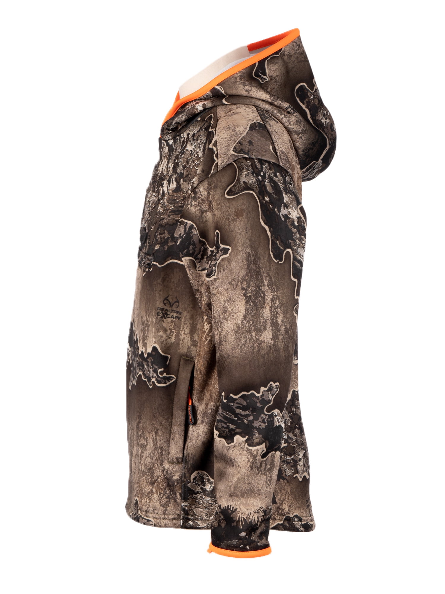 Kid's and Youth's Camo Hunting Performance Hoodie Pullover Sweatshirt by Realtree, Sizes XS-XL