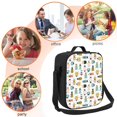 thumbnail image 6 of Hirioo Colorful Insects for Insulated Lunch Bag with Adjustable Shoulder Strap for Work, School, Travel and Picnics, Leakproof and Eco-Friendly, 6 of 8