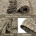 thumbnail image 4 of SUNDEREY 3'x5' Washable Bedroom Rugs,Area Rug,3x5ft Bohemian Kitchen Rug, Cotton Woven Entryway Rug, Modern Braided Door Mat,Stain Resistant Boho Rug Low-Pile Throw Rug for ‎Dining Room Office,Black, 4 of 7