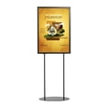 thumbnail image 3 of M&T Displays Metal Oval Info Board Black 18x24 Inches Slide-In Poster Sign Holder 1 Tier Double Sided Floor Standing Pedestal Advertising Display with Backing and Anti-Glare PET Cover, 3 of 14