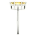 thumbnail image 3 of 1.5 ctw Solitaire Anniversary Ring for Women | Marquise Cut Simulated Yellow Diamond | Hyperallergenic Solid 18K White Gold, 3 of 5