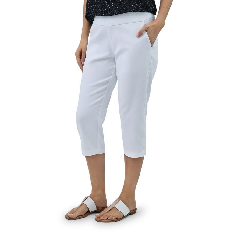 Chaps Women's Stretch Pull On Capris 