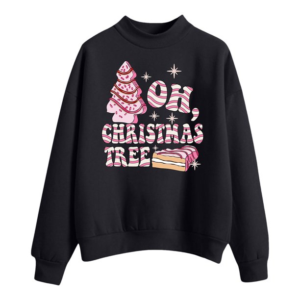 WILLBEST Sudadera Mujer Suéteres Estampados Navideños de Otoño E Invierno para Mujer Chica