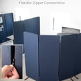 thumbnail image 2 of VIVO Navy Blue 72 x 66 inch Privacy Panel Office Partition, Cubicle Room Divider, 2 of 8